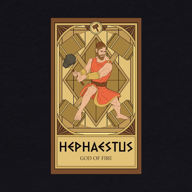 Hephaestus Tarot Card by katieclouds